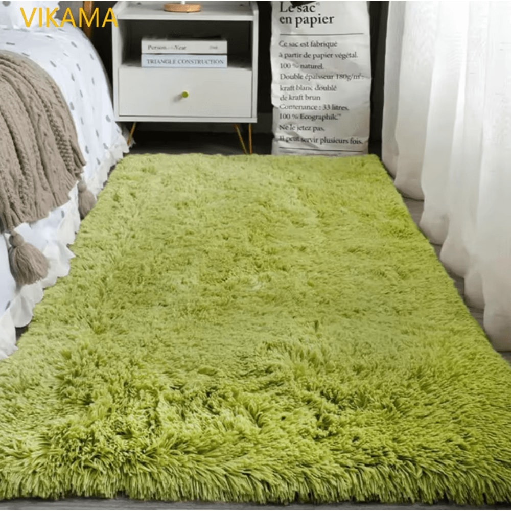 Luxury Silk Wool Rug NonSlip Washable Soft Mat For Living Room Bedroom And Sofa 5