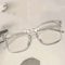 Fashion Glasses Set SquareFrame Eyewear In Clear Black Trendy Campus Style 5