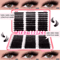 Cluster Lash Extensions Set Mixed Tray Of Fluffy Volume Individual Lashes For DIY Cat Eye Look 9