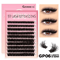 Cluster Lash Extensions Set Mixed Tray Of Fluffy Volume Individual Lashes For DIY Cat Eye Look 16