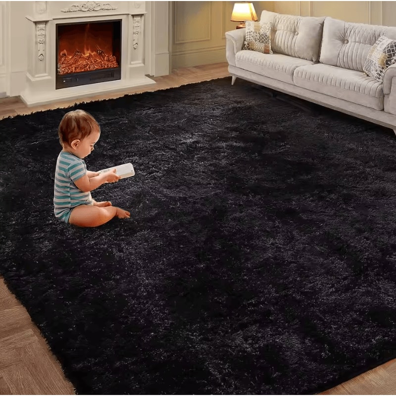 TieDye Plush Rug Soft NonSlip Floor Mat For Living Room Bedroom And Kids 10
