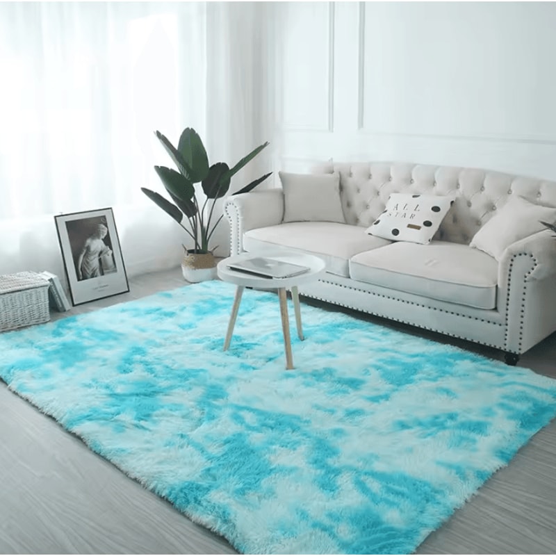 TieDye Plush Rug Soft NonSlip Floor Mat For Living Room Bedroom And Kids 17