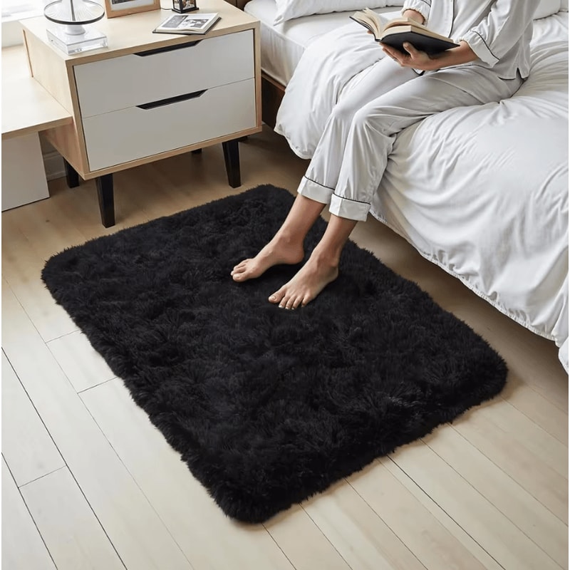 TieDye Plush Rug Soft NonSlip Floor Mat For Living Room Bedroom And Kids 1