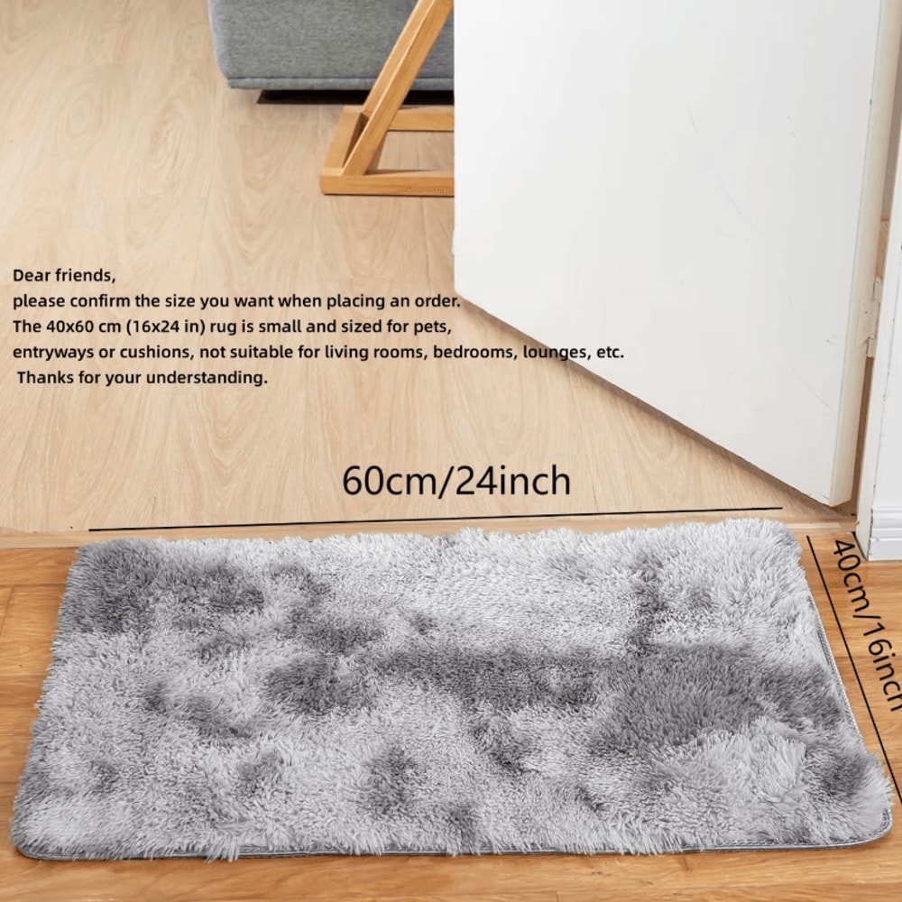 TieDye Plush Rug Soft NonSlip Floor Mat For Living Room Bedroom And Kids 2