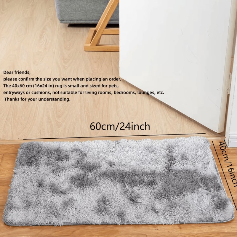 TieDye Plush Rug Soft NonSlip Floor Mat For Living Room Bedroom And Kids 2