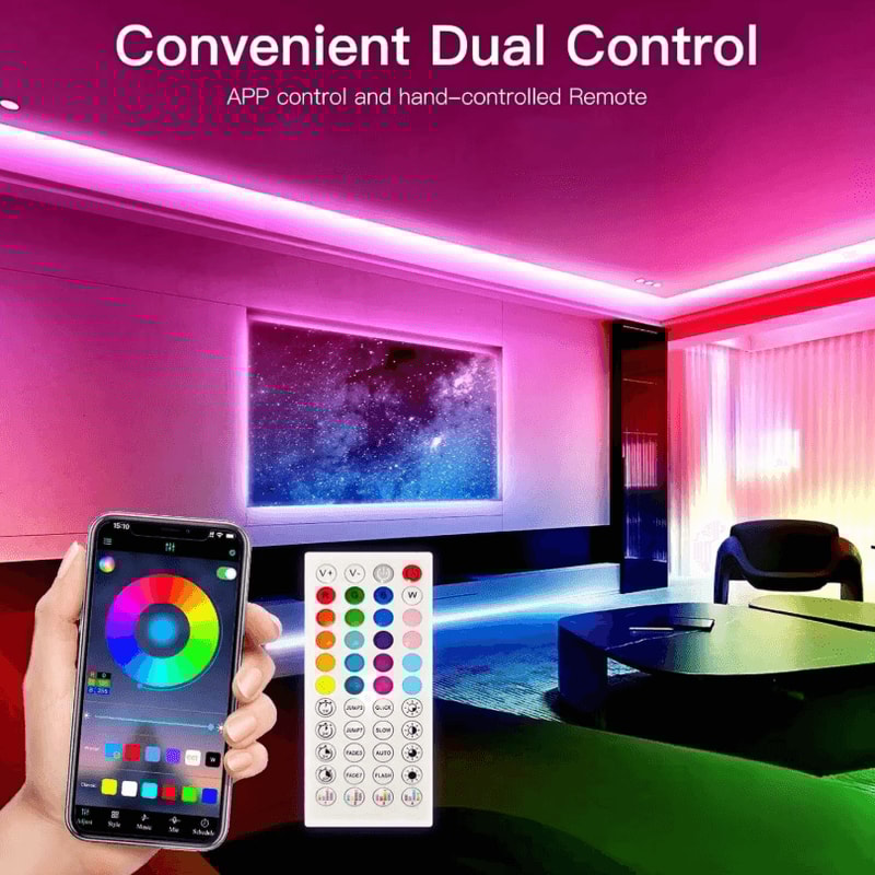 Bluetooth RGB LED Strip Lights 5050 LED Tape For Room TV PC Backlight 10m 15m 20m 30m Options 2