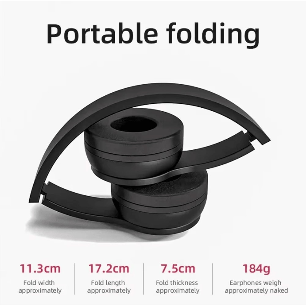 Handsfree Wireless Bluetooth Headphones P47 With Noise Canceling Compatible With IPhone Huawei Sams 2