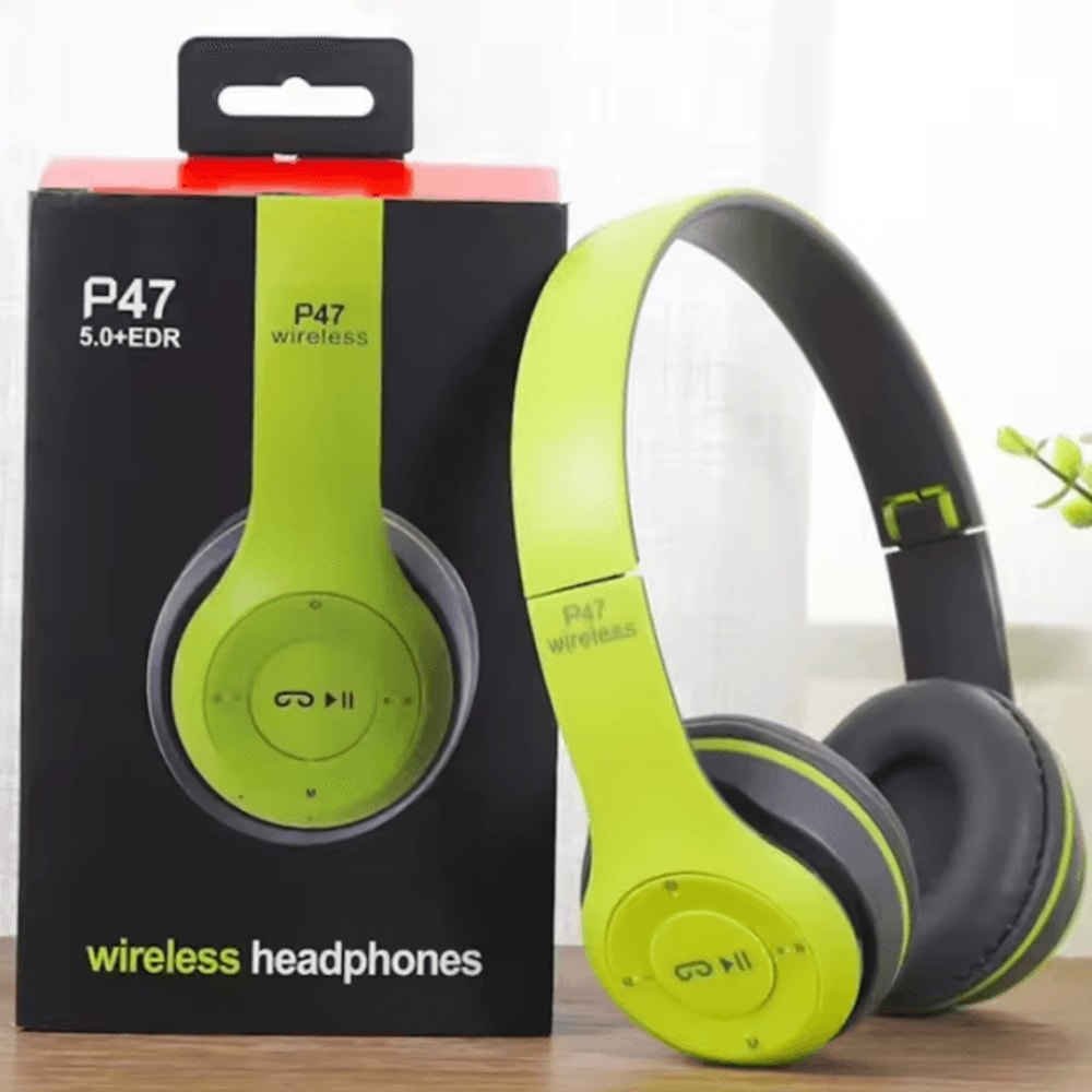 Handsfree Wireless Bluetooth Headphones P47 With Noise Canceling Compatible With IPhone Huawei Sams 9