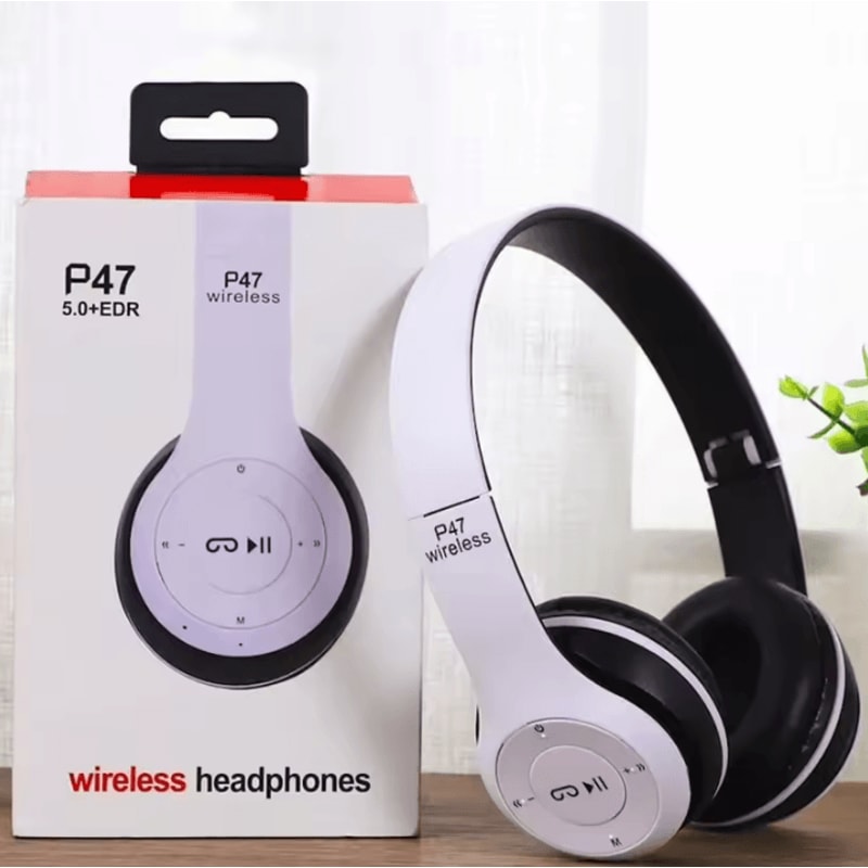 Handsfree Wireless Bluetooth Headphones P47 With Noise Canceling Compatible With IPhone Huawei Sams 7