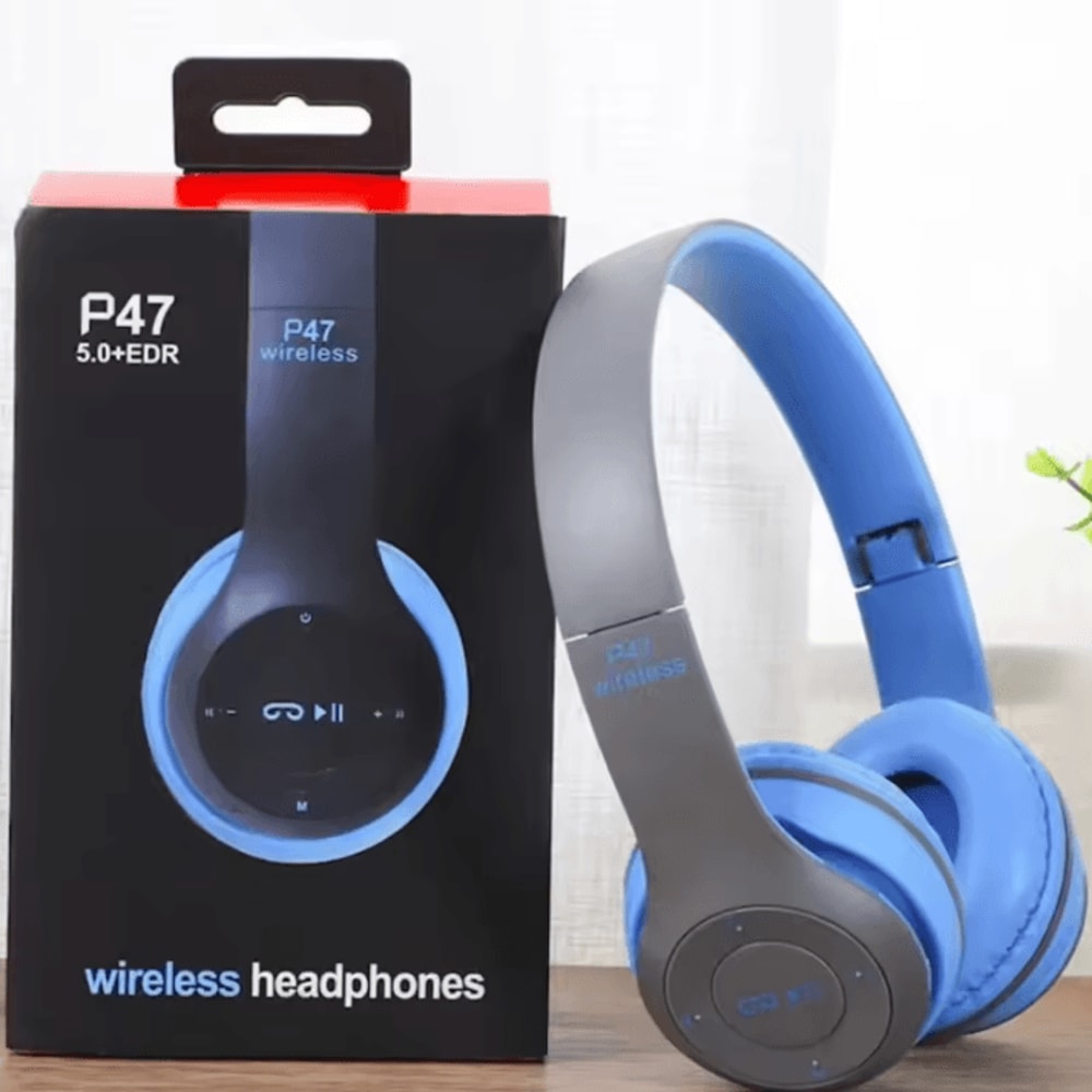 Handsfree Wireless Bluetooth Headphones P47 With Noise Canceling Compatible With IPhone Huawei Sams 8