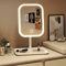 Niche Modern Desktop LED Makeup Mirror With 3 Color Light Touch Vanity Mirror For Bedroom Dressing 0