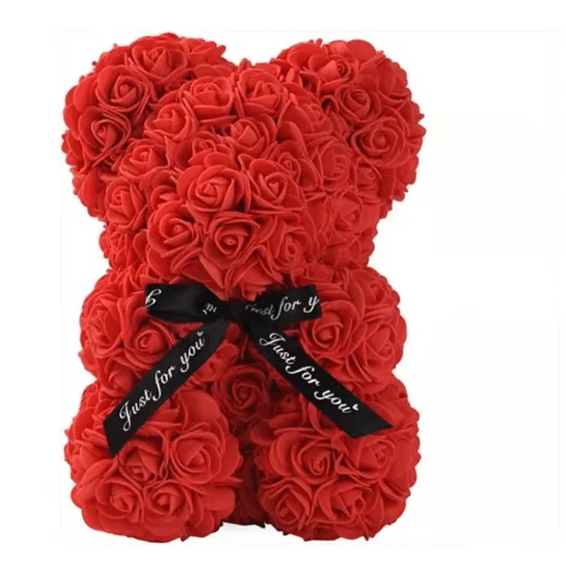 2025 New Eternal Rose Teddy Bear Artificial Flower Gift For Mom And Romantic Occasions 3