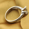 Luxury 925 Sterling Silver Ring Classic SixClaw Diamond Imitation Jewelry Ring For Women 2
