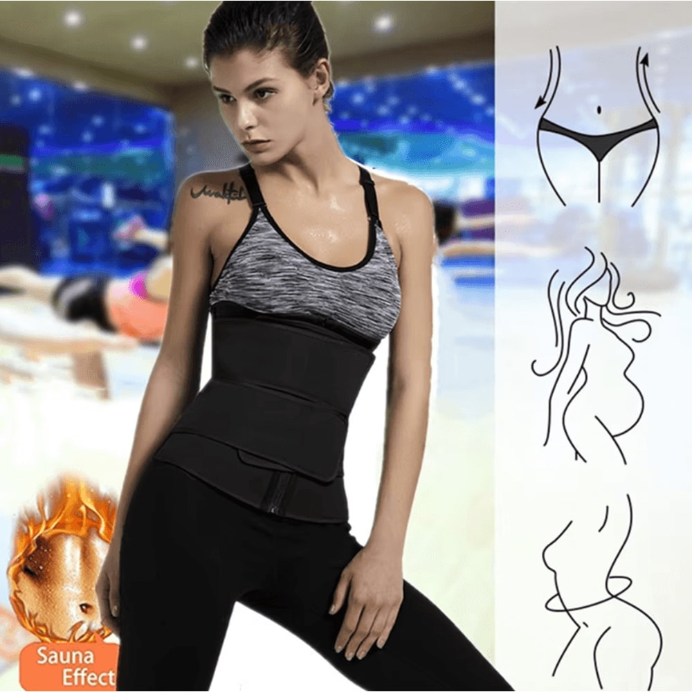1Pc Waist Trainer Belt Waist Trainer Belt Slimming Body Shaper Fitness Sweat Trimmer Cincher 1