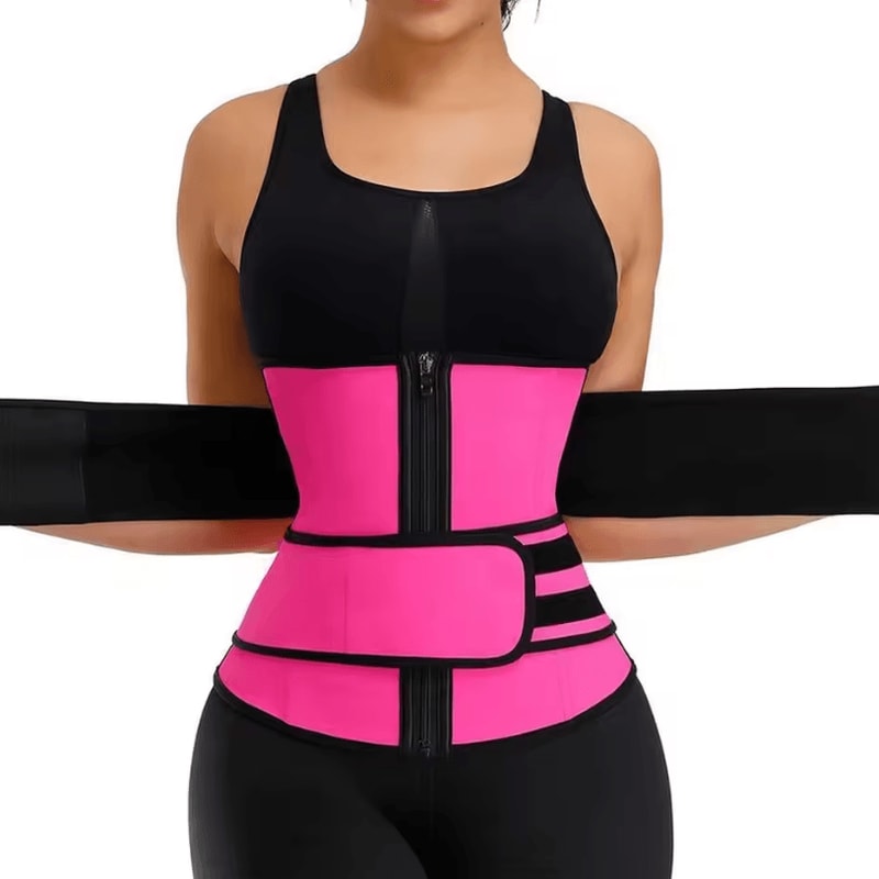 1Pc Waist Trainer Belt Waist Trainer Belt Slimming Body Shaper Fitness Sweat Trimmer Cincher 6