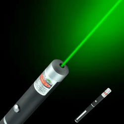 portable laser pointer flashlight with green blue red rgb indication light for meetings and classroom