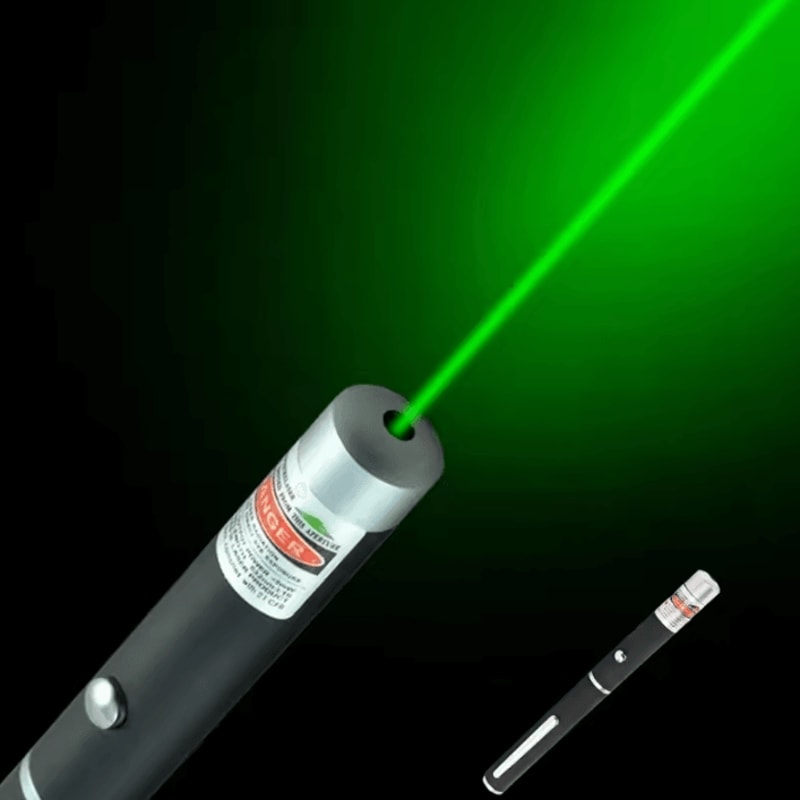 Portable Laser Pointer Flashlight With Green Blue Red RGB Indication Light For Meetings And Classro 7
