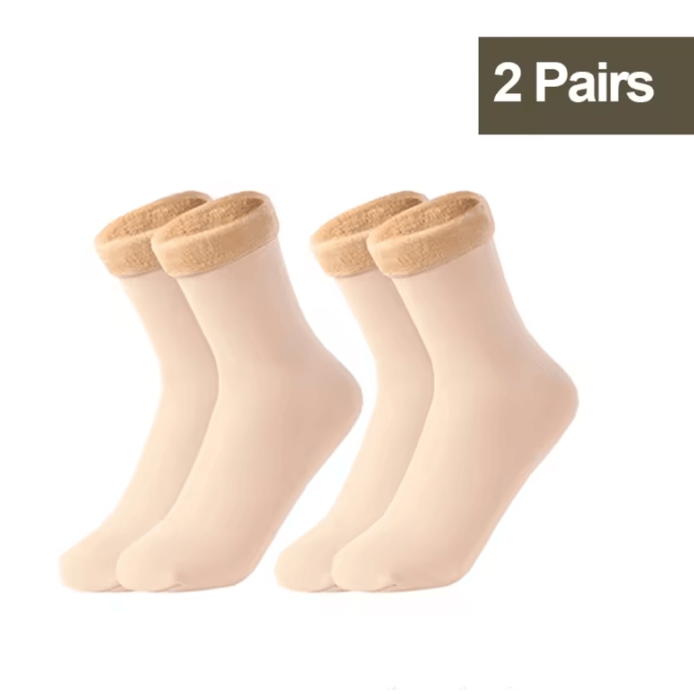 Womens Thermal Socks For Women Winter Warm Fleece Short Cashmere Wool Snow Velvet Floor Socks 10