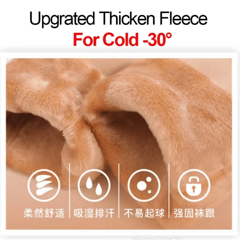 Womens Thermal Socks For Women Winter Warm Fleece Short Cashmere Wool Snow Velvet Floor Socks 4