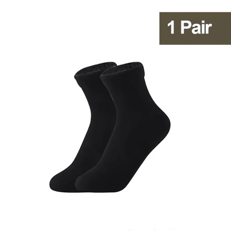 Womens Thermal Socks For Women Winter Warm Fleece Short Cashmere Wool Snow Velvet Floor Socks 5