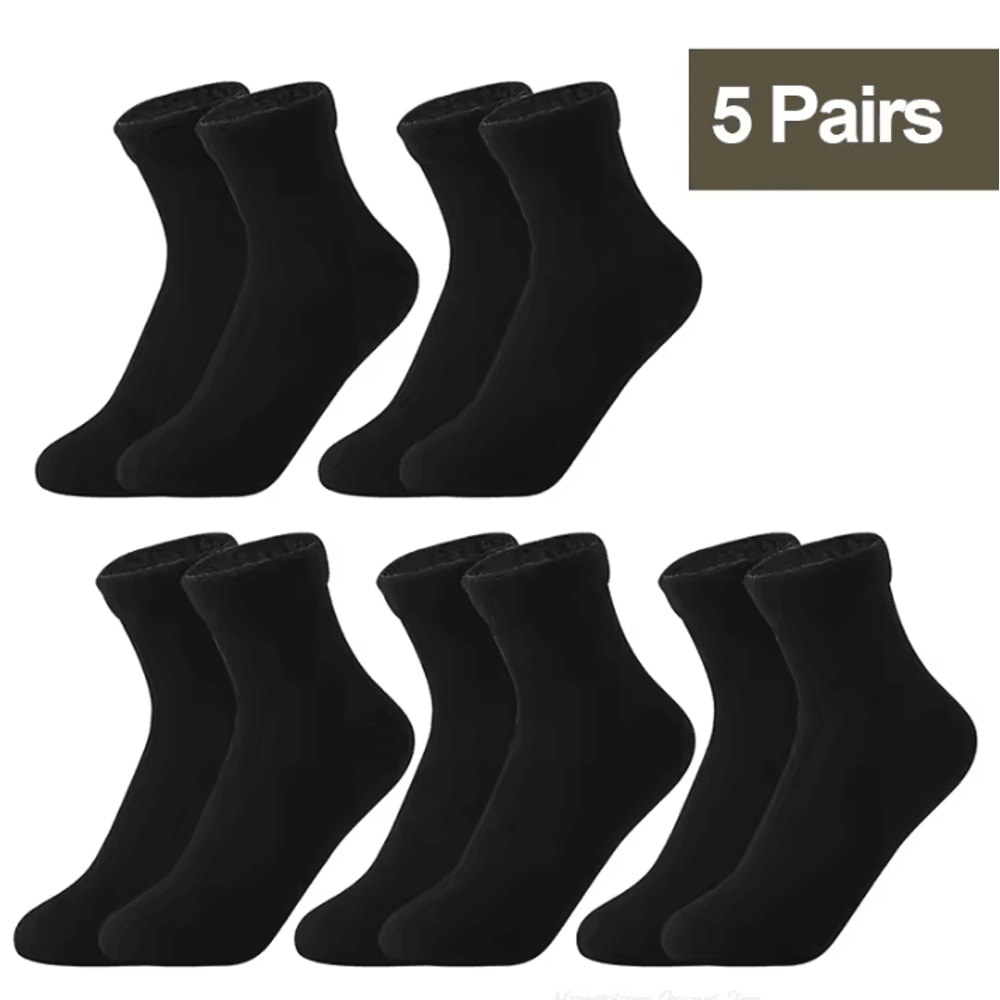 Womens Thermal Socks For Women Winter Warm Fleece Short Cashmere Wool Snow Velvet Floor Socks 19
