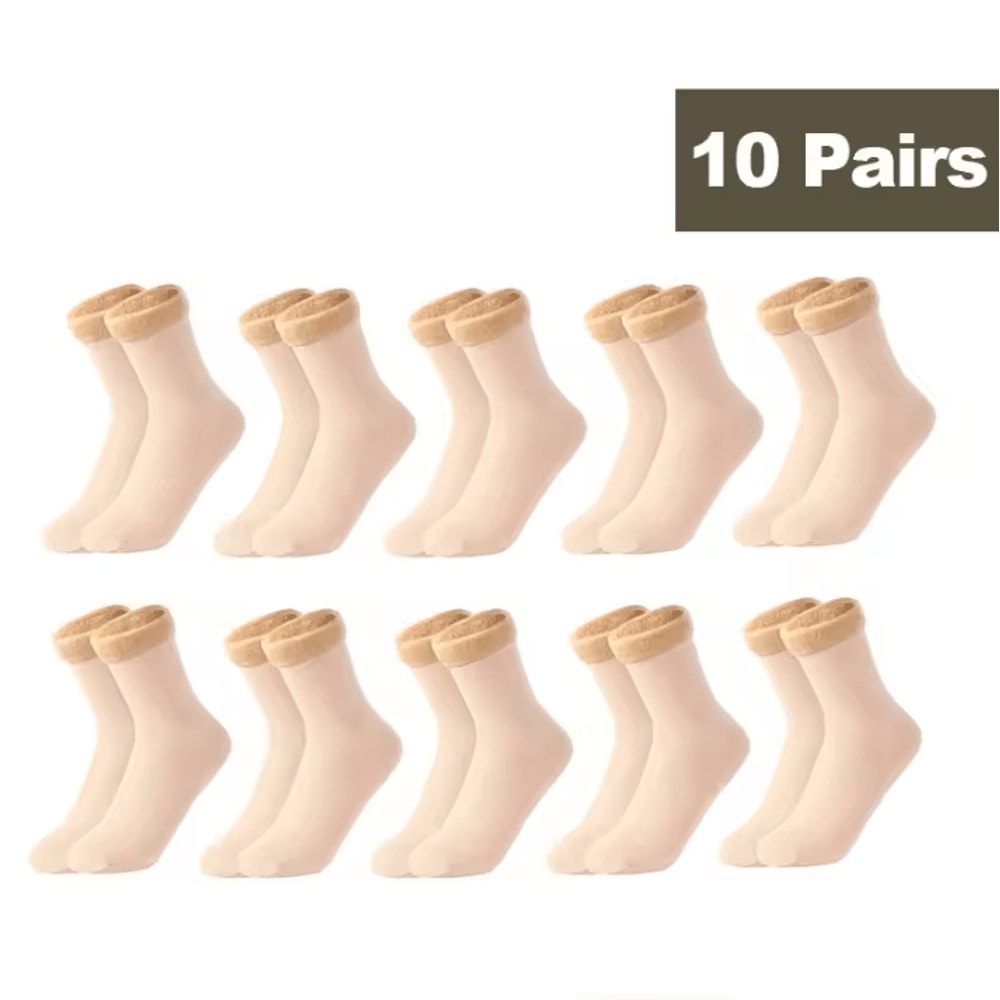 Womens Thermal Socks For Women Winter Warm Fleece Short Cashmere Wool Snow Velvet Floor Socks 22