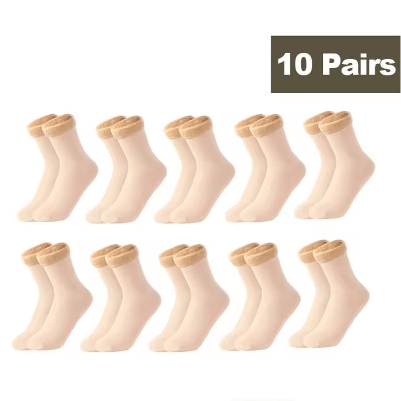 Womens Thermal Socks For Women Winter Warm Fleece Short Cashmere Wool Snow Velvet Floor Socks 22
