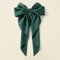 Korean Hair Clips Big Bowknot Solid Satin Long Ribbon Hair Clips For Women And Girls 14