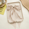 Korean Hair Clips Big Bowknot Solid Satin Long Ribbon Hair Clips For Women And Girls 15