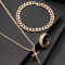 Mens 3Piece Mens Jewelry Set Alloy Cross Pendant Necklace Bracelet And Ring Combo 9