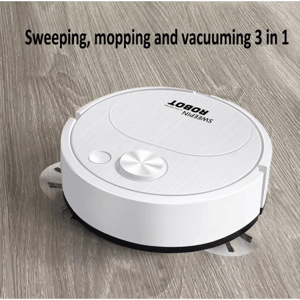 NEW Robot Vacuum Cleaner USB 3in1 Smart Wireless Sweeping And Mopping Floor Cleaner For Home Office 3