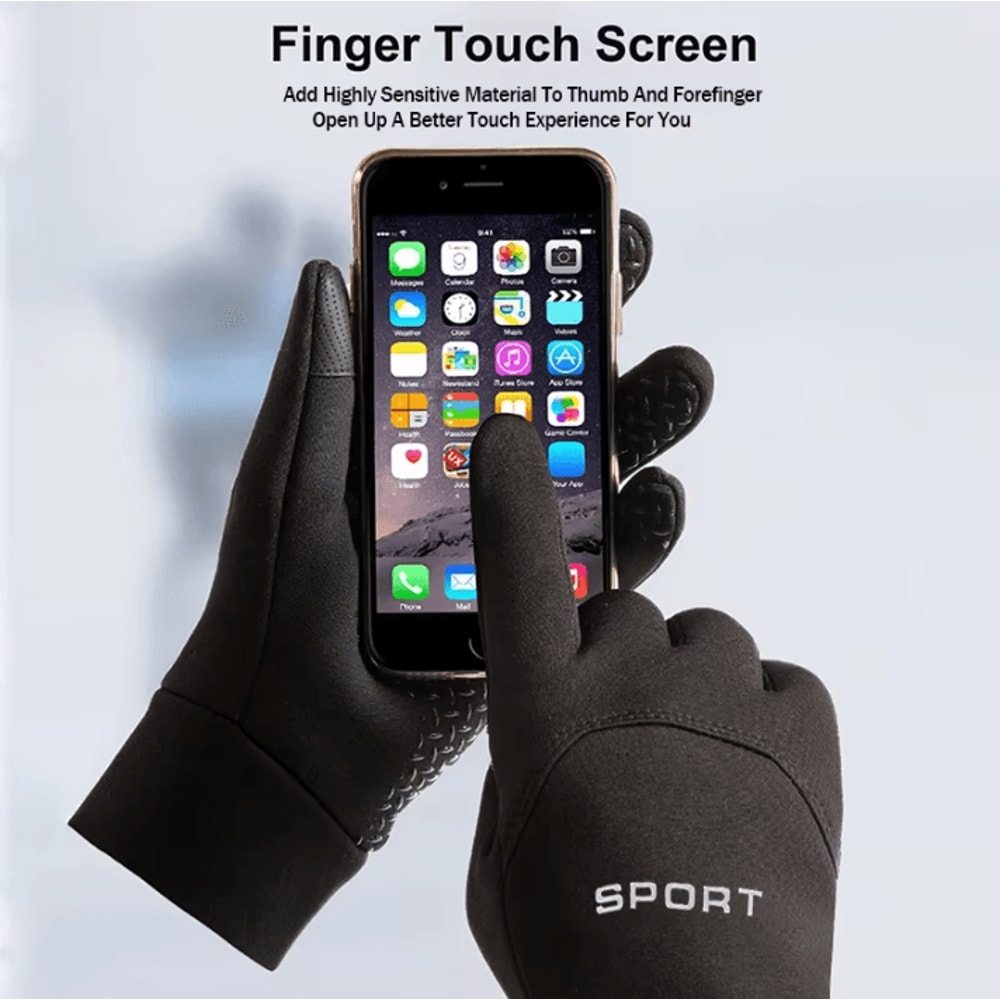Winter Warm Gloves Touchscreen Windproof ColdProof Cycling And Outdoor Sports Gloves For Men And Wo 2