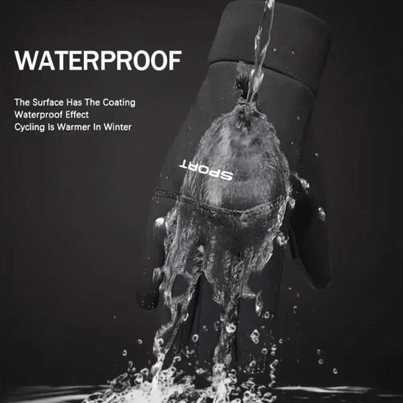 Winter Warm Gloves Touchscreen Windproof ColdProof Cycling And Outdoor Sports Gloves For Men And Wo 3