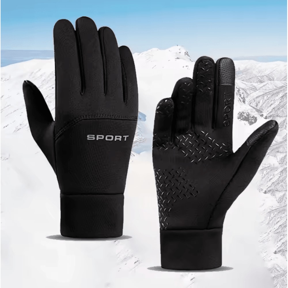 Winter Warm Gloves Touchscreen Windproof ColdProof Cycling And Outdoor Sports Gloves For Men And Wo 7