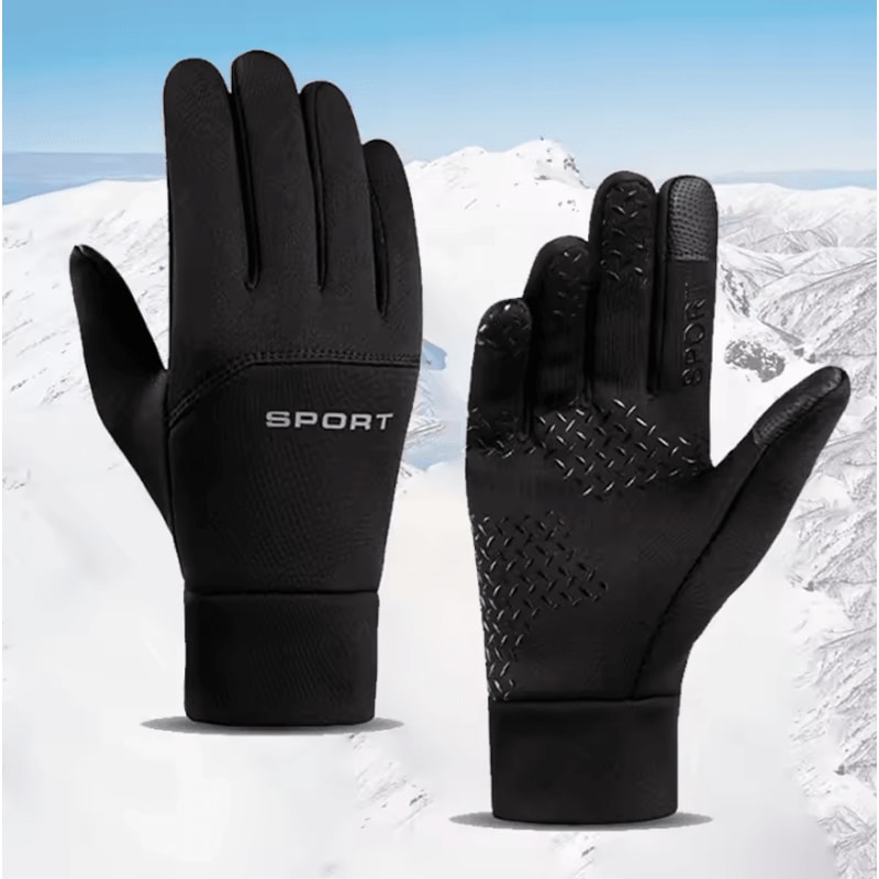 Winter Warm Gloves Touchscreen Windproof ColdProof Cycling And Outdoor Sports Gloves For Men And Wo 7