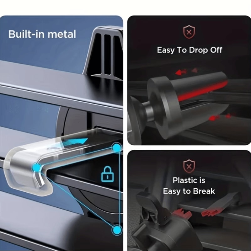 Universal Car Phone Holder Air Vent Clip Mount Mobile Phone Car Stand For 4767 Inch Smartphones 1