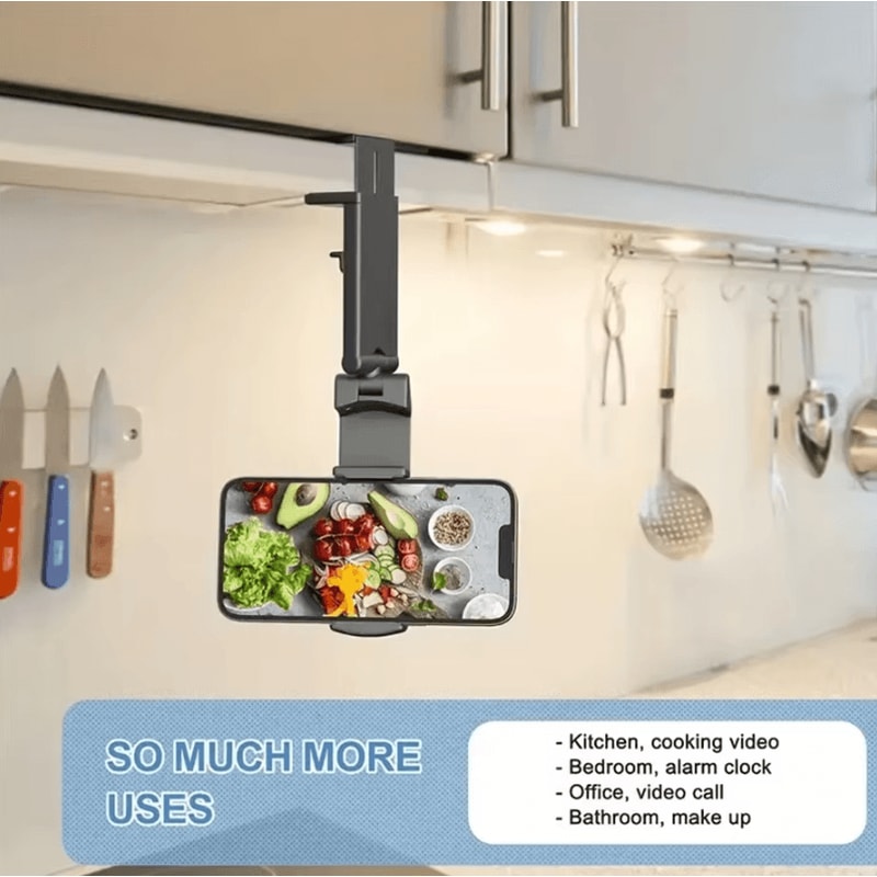 Foldable Travel Phone Holder Adjustable Portable Airplane Phone Stand Desk Mount For Flight Train 3