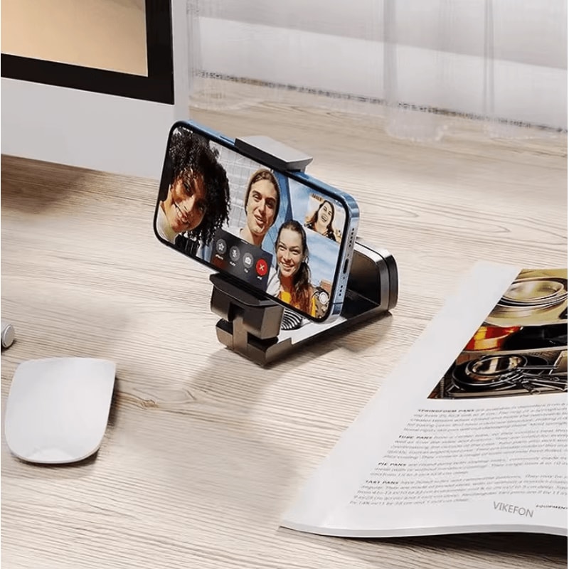 Foldable Travel Phone Holder Adjustable Portable Airplane Phone Stand Desk Mount For Flight Train 4