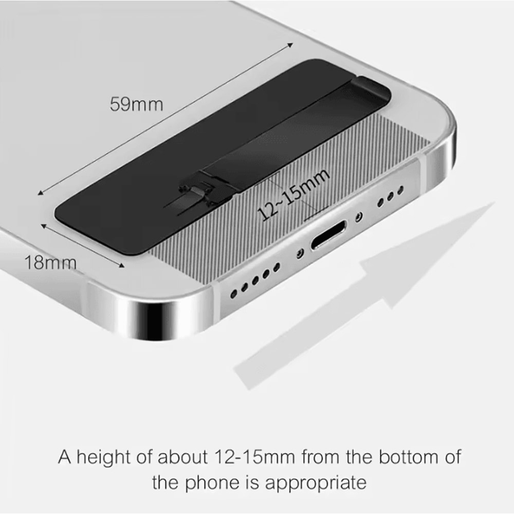 Portable Phone Stand Foldable Stainless Steel Phone Kickstand Adjustable Universal Smartphone Stan 3