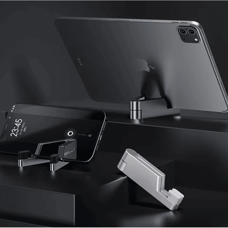 T2 Universal Mini Aluminum Phone Holder Portable Folding Phone Stand And Desk Mount Cradle 1