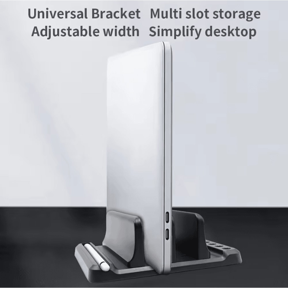 Adjustable Vertical Laptop Stand Portable Tablet And Laptop Holder Dock For MacBook Notebooks And 3