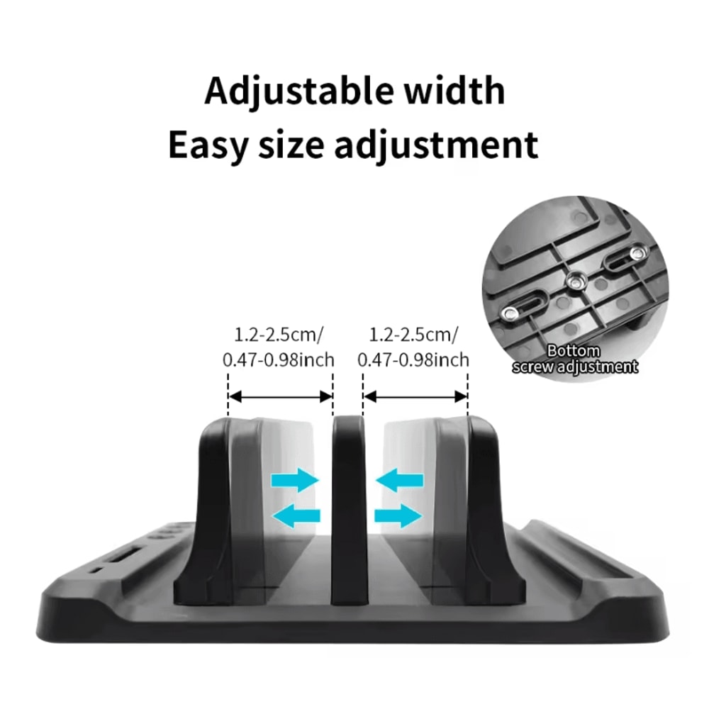 Adjustable Vertical Laptop Stand Portable Tablet And Laptop Holder Dock For MacBook Notebooks And 5