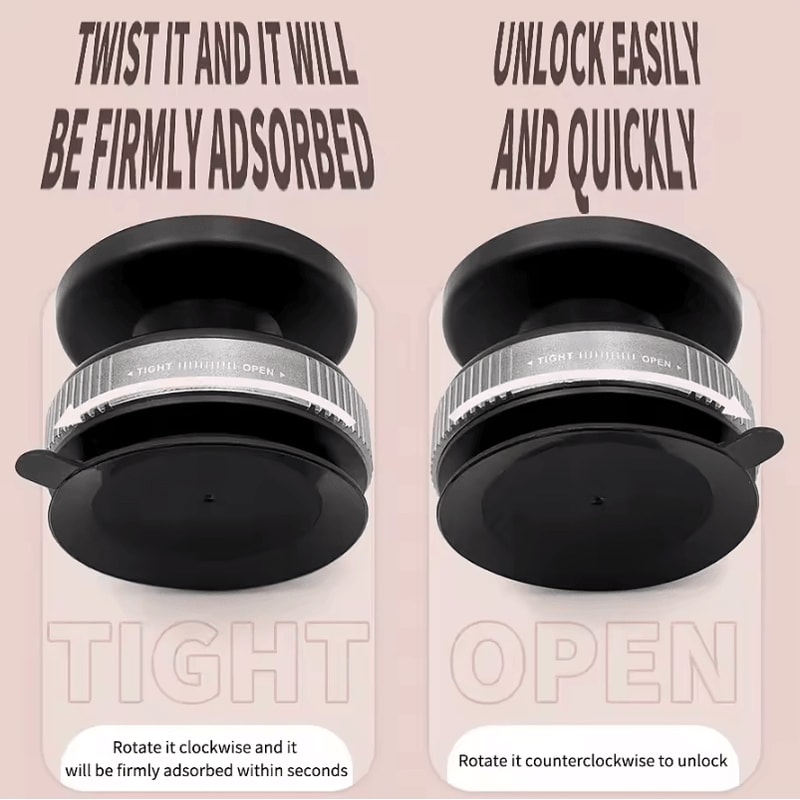 Magnetic Car Mount Phone Holder Vacuum Suction 360 Degree Rotatable Car Phone Bracket For IPhone 1 4