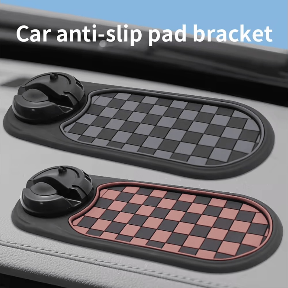 3in1 Dashboard Phone Holder AntiSlip Car Phone Mount With 360 Degree Rotation And NonSlip Adhesive 3