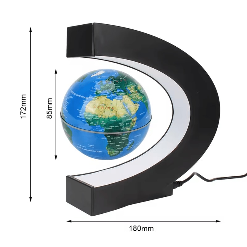 Floating Magnetic Levitation Globe LED World Map Lamp Antigravity Lamp Decoration For Home And Gif 5