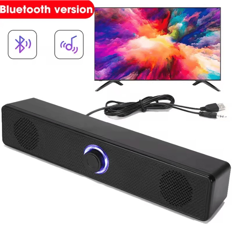 Bluetooth 4D Surround Sound System Home Cinema Soundbar With TV Subwoofer And Powerful Stereo Spea 0