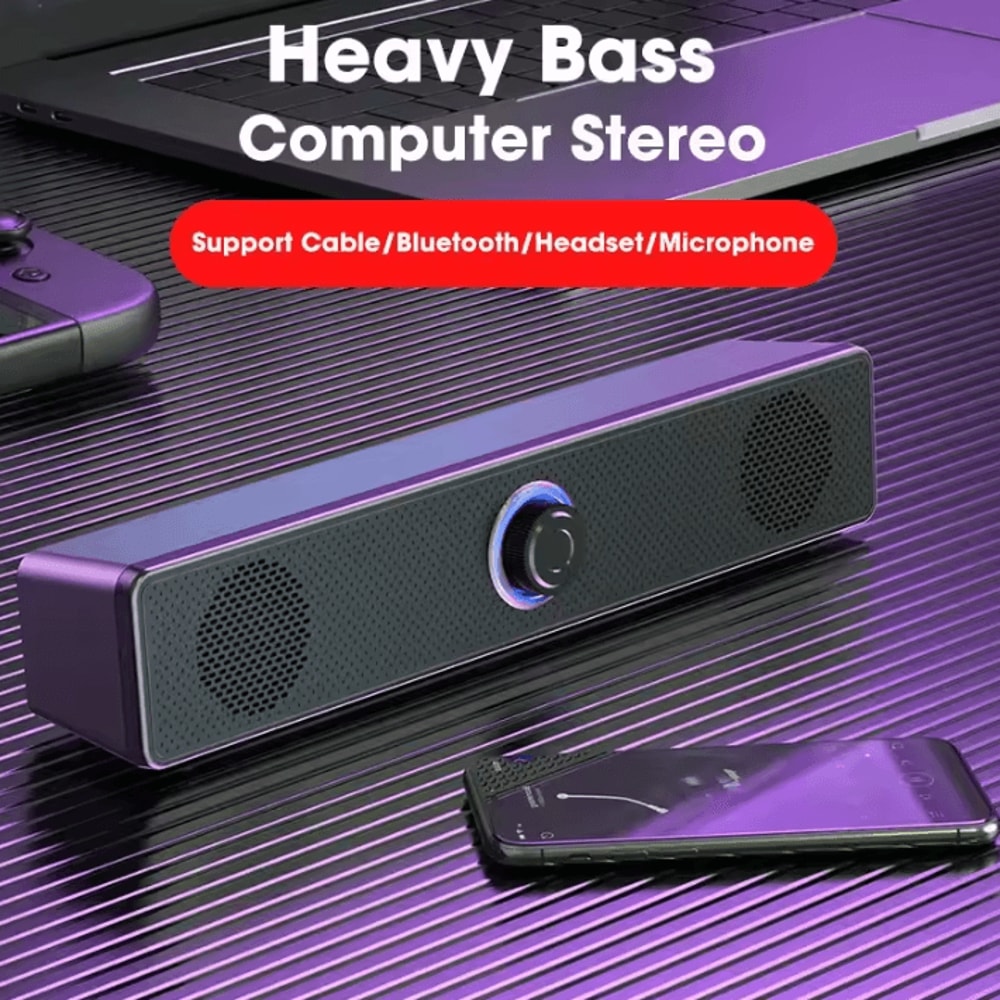 Bluetooth 4D Surround Sound System Home Cinema Soundbar With TV Subwoofer And Powerful Stereo Spea 2