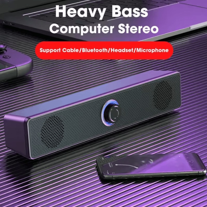 Bluetooth 4D Surround Sound System Home Cinema Soundbar With TV Subwoofer And Powerful Stereo Spea 2