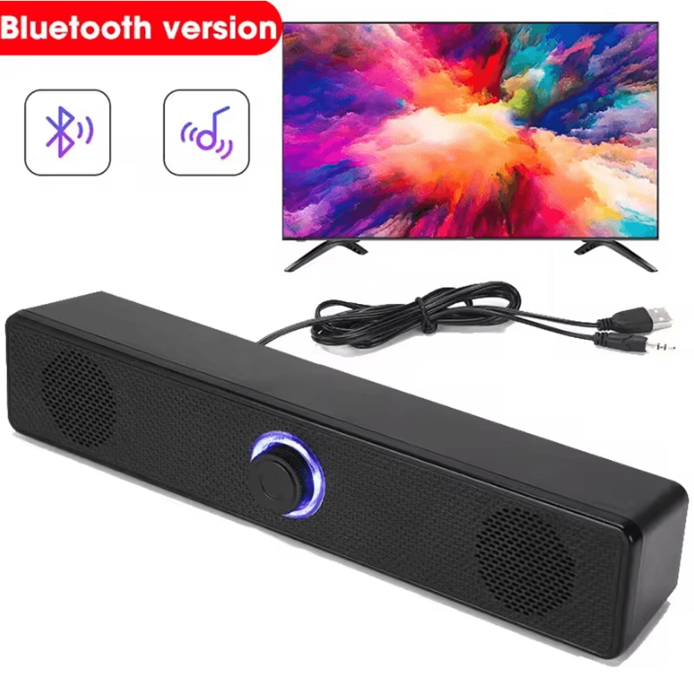 Bluetooth 4D Surround Sound System Home Cinema Soundbar With TV Subwoofer And Powerful Stereo Spea 7