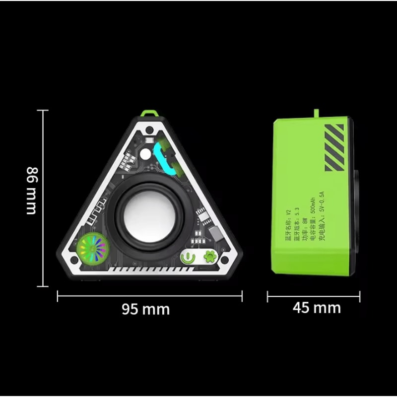V2 Mecha Style Portable Bluetooth Speaker Mini Wireless Subwoofer With Stereo Sound For Outdoor An 4